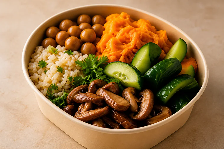Prato vegetariano para delivery
